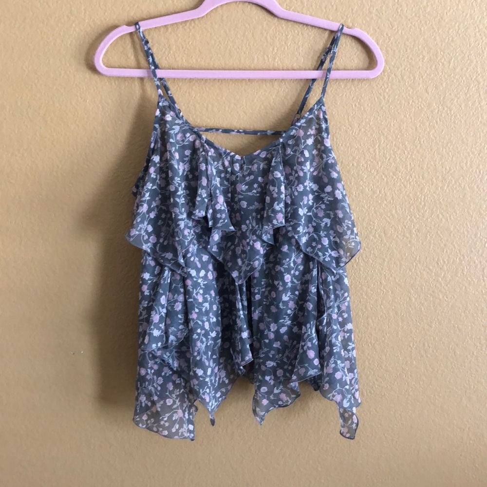 Abercrombie & Fitch Ruffle Tank Top NWOT!